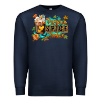 Navy Pumpkin spice junkie Premium Sweatshirt - RanaPortraitStore