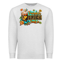 Oatmeal Heather Pumpkin spice junkie Premium Sweatshirt - RanaPortraitStore