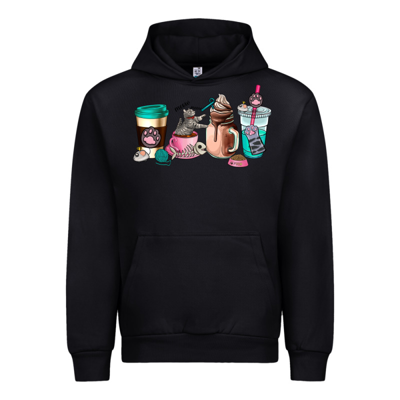 Cat  Coffee Cup Urban Hoodie by AdoDesignShop | Teevron