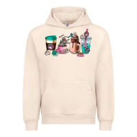 Sandshell cat  coffee cup Urban Hoodie - AdoDesignShop
