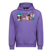 Tulip cat  coffee cup Urban Hoodie - AdoDesignShop