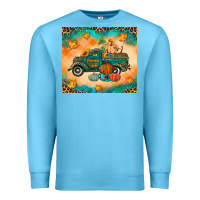 Ocean Blue Pumpkin farm Premium Sweatshirt - RanaPortraitStore