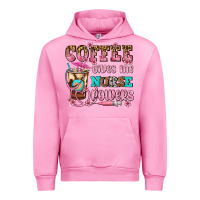 Fuchsia Pink coffee gives me nurse power Urban Hoodie - AdoDesignShop