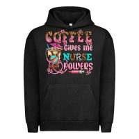Pigment Black coffee gives me nurse power Urban Hoodie - AdoDesignShop