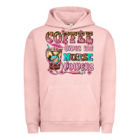 Pigment Salmon coffee gives me nurse power Urban Hoodie - AdoDesignShop