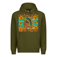 Army Green free spirit Premium Hoodie - HRA Design Shop