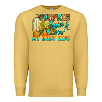 Antique Gold Pumpkin spice and livin' my best life Premium Sweatshirt - RanaPortraitStore