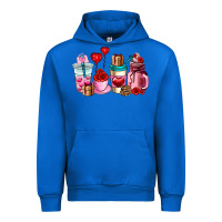Cobalt valentines day roses coffee cups Urban Hoodie - AdoDesignShop