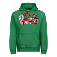Valentines Day Roses Coffee Cups Urban Hoodie | Teevron