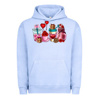 Pigment Grape Ice valentines day roses coffee cups Urban Hoodie - AdoDesignShop