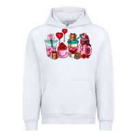 White valentines day roses coffee cups Urban Hoodie - AdoDesignShop