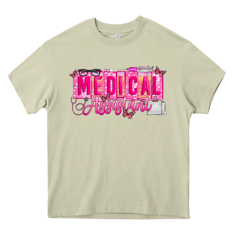 Valentine Medical Assistant Heavy Core Tee by CowhideDigitalArt | Teevron