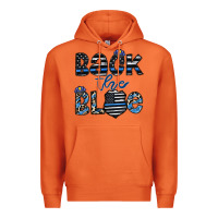 Carrot back the blue1 Premium Hoodie - CowhideDigitalArt
