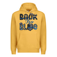 Mustard back the blue1 Premium Hoodie - CowhideDigitalArt