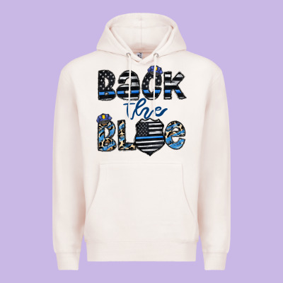 Back The Blue1 Premium Hoodie Designed By Cowhidedigitalart