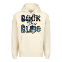 Sandshell back the blue1 Premium Hoodie - CowhideDigitalArt