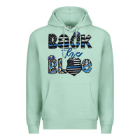 Seafoam back the blue1 Premium Hoodie - CowhideDigitalArt