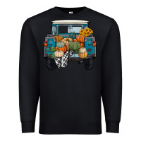 Black Fall Pumpkin Farm Truck Premium Sweatshirt - RanaPortraitStore