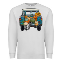 Dove Grey Fall Pumpkin Farm Truck Premium Sweatshirt - RanaPortraitStore