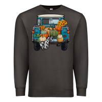 Smoke Fall Pumpkin Farm Truck Premium Sweatshirt - RanaPortraitStore