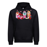 Black valentines day coffee cup Urban Hoodie - AdoDesignShop