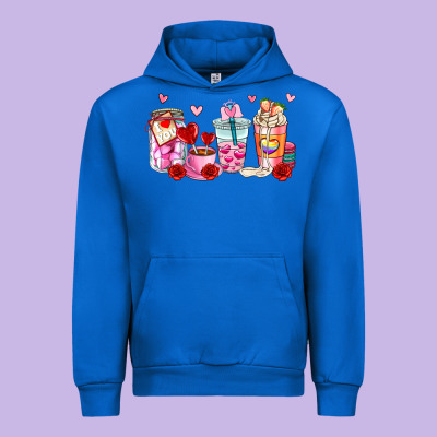 Valentines Day Coffee Cup Urban Hoodie Designed By Adodesignshop