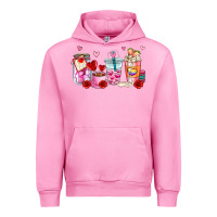 Fuchsia Pink valentines day coffee cup Urban Hoodie - AdoDesignShop