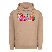 Pigment Burro valentines day coffee cup Urban Hoodie - AdoDesignShop