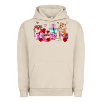 Pigment French Oak valentines day coffee cup Urban Hoodie - AdoDesignShop