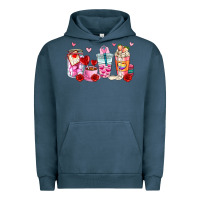 Pigment Midnight Navy valentines day coffee cup Urban Hoodie - AdoDesignShop