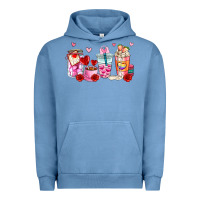 Pigment Pebble Blue valentines day coffee cup Urban Hoodie - AdoDesignShop