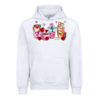 White valentines day coffee cup Urban Hoodie - AdoDesignShop