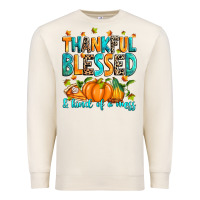 Sandshell Thankful blessed and kind of a mess Premium Sweatshirt - RanaPortraitStore