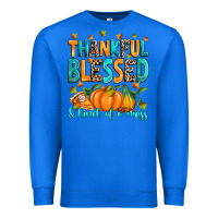 True Royal Thankful blessed and kind of a mess Premium Sweatshirt - RanaPortraitStore