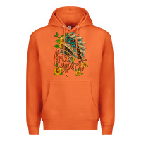 Carrot free spirit sunflower and indian headdress Premium Hoodie - HRA Design Shop