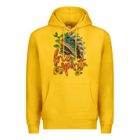 Lemon free spirit sunflower and indian headdress Premium Hoodie - HRA Design Shop