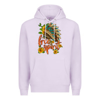 Lilac free spirit sunflower and indian headdress Premium Hoodie - HRA Design Shop