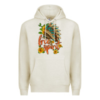 Oatmeal Heather free spirit sunflower and indian headdress Premium Hoodie - HRA Design Shop