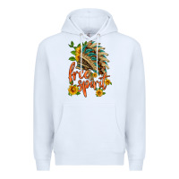 White free spirit sunflower and indian headdress Premium Hoodie - HRA Design Shop