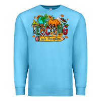 Ocean Blue Teaching little pumpkins Premium Sweatshirt - RanaPortraitStore