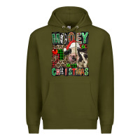 Army Green Mooey christmas Premium Hoodie - FaDigitalArtStudio