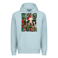 Blue Mist Mooey christmas Premium Hoodie - FaDigitalArtStudio