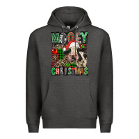 Charcoal Heather Mooey christmas Premium Hoodie - FaDigitalArtStudio
