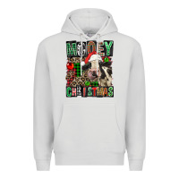 Dove Grey Mooey christmas Premium Hoodie - FaDigitalArtStudio