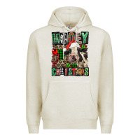 Oatmeal Heather Mooey christmas Premium Hoodie - FaDigitalArtStudio