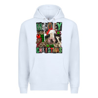White Mooey christmas Premium Hoodie - FaDigitalArtStudio