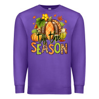 Purple Tis' the season Fall American Football Premium Sweatshirt - RanaPortraitStore