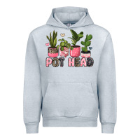 Heather Grey pot head plants Urban Hoodie - JahusDesignShop