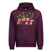 Mauve Wine pot head plants Urban Hoodie - JahusDesignShop