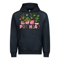 Navy pot head plants Urban Hoodie - JahusDesignShop